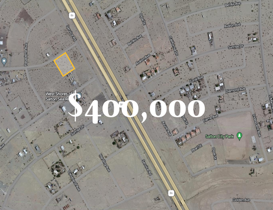 *NEW* LITHIUM VALLEY LOT!!  1337 Glendale Ave., Salton City, CA 92275 APN: 014-032-003-000 - Get Land Today