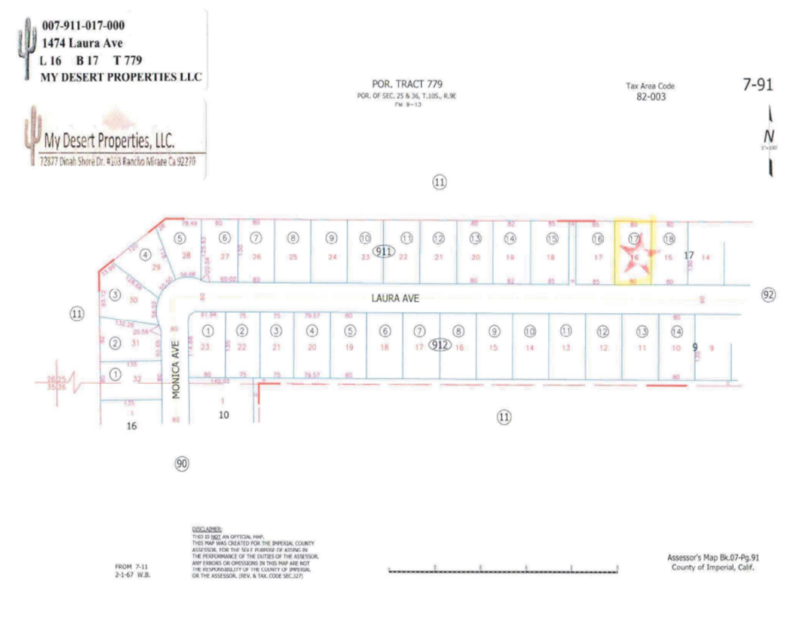 OFF-ROADING DELUXE!! RESIDENTIAL LOT LOCATED NEAR OCOTILLO WELLS!! LOW MONTHLY PAYMENTS OF $125.00 1474 Laura Ave., Salton City, CA 92275 APN: 007-911-017-000 - Get Land Today