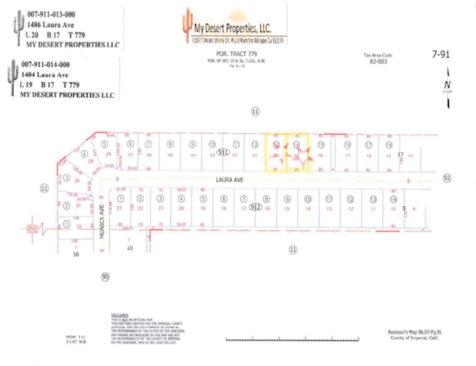 OFF-ROADERS COMBO PARADISE NEAR OCOTILLO WELLS!! LOW MONTHLY PAYMENTS OF $300.00  1486 & 1484 Laura Ave., Salton City, CA 92275  APN: 007-911-013-000 & 007-911-014-000 - Get Land Today