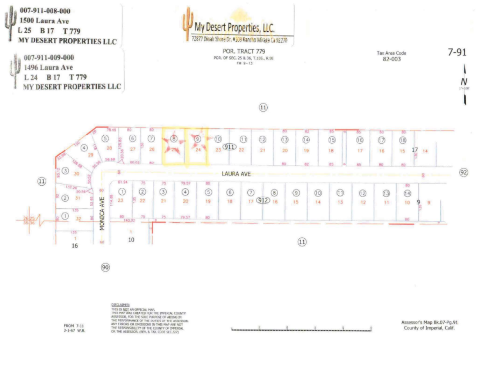OFF-ROADERS COMBO PARADISE NEAR OCOTILLO WELLS!! LOW MONTHLY PAYMENTS OF $350.00  1500 & 1496 Laura Ave., Salton City, CA 92275  APN: 007-911-008-000 & 007-911-009-000 - Get Land Today