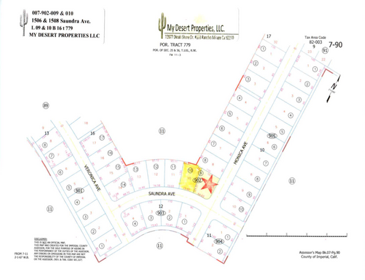 OFF-ROADING DELIGHT!! LOT NEAR OCOTILLO WELLS!! | LOW MONTHLY PAYMENTS OF $600.00 1506 & 1508 Saundra Ave., Salton City, CA 92275 APN: 007-902-009-000 & 007-902-010-000