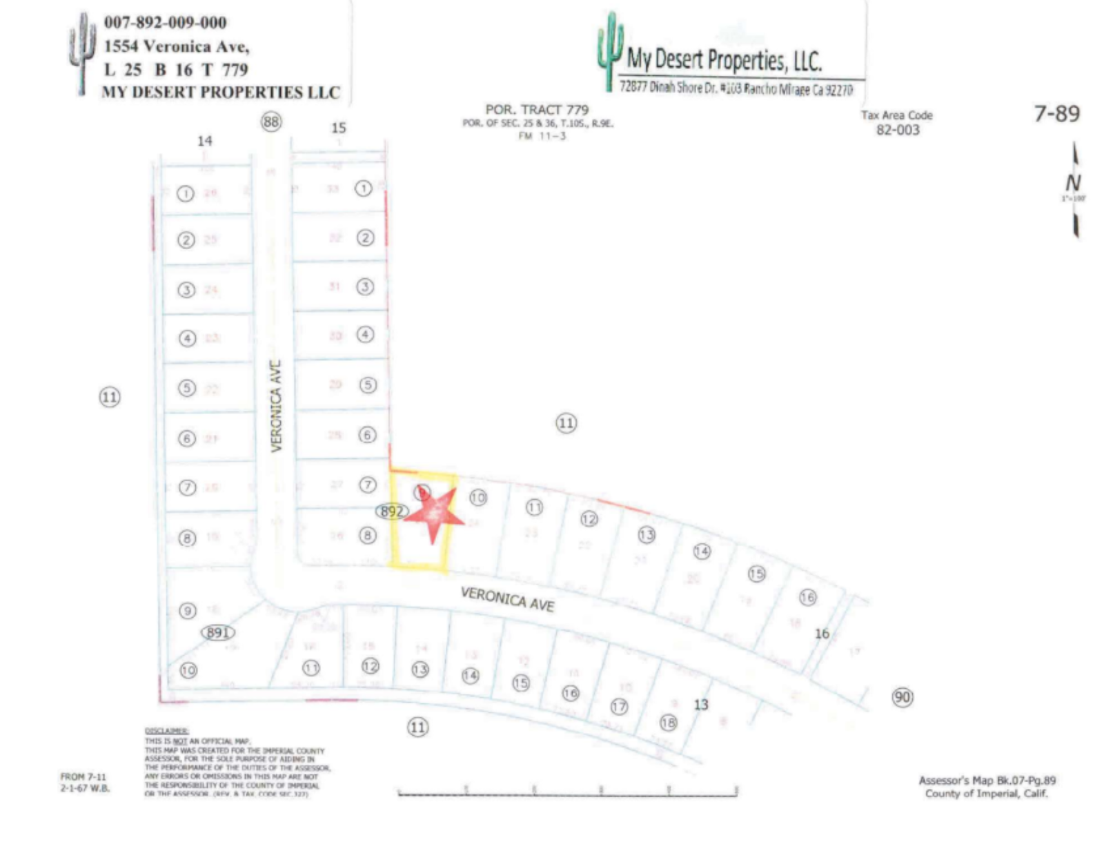OCOTILLO WELLS!! BEAUTIFUL OFF-ROADING DELIGHT!! LOW MONTHLY PAYMENTS OF $200.00 1554 Veronica Ave., Salton City, CA 92275  APN: 007-892-009-000 - Get Land Today