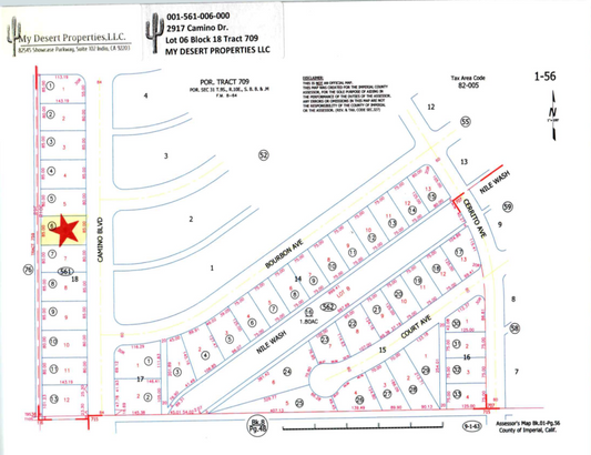 GREAT RESIDENTIAL LOT IN VISTA DEL MAR!! LOW MONTHLY PAYMENTS OF $250.00  2917 Camino Dr., Salton City, CA 92275 APN: 001-561-006-000