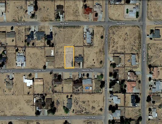 *NEW* KERN COUNTY!! RESIDENTIAL LOT NEXT TO NEWER MODEL HOME!! LOW MONTHLY PAYMENTS OF $250.00   87th and Oleander Ave., California City, California APN: 203-392-15-00-1 - Get Land Today