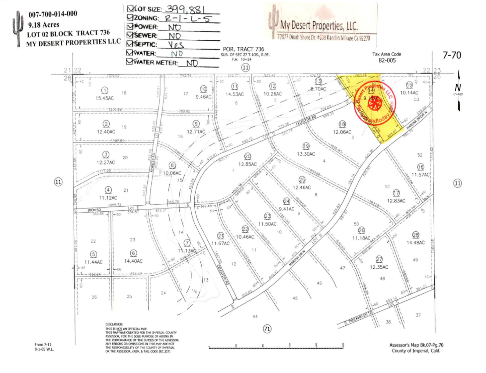 STUNNING OFF-ROADING 9.18 ACRES WITH BEAUTIFUL SCENERY OF THE MOUNTAINS!! LOW MONTHLY PAYMENTS OF $275.00  APN: 007-700-017-000 - Get Land Today
