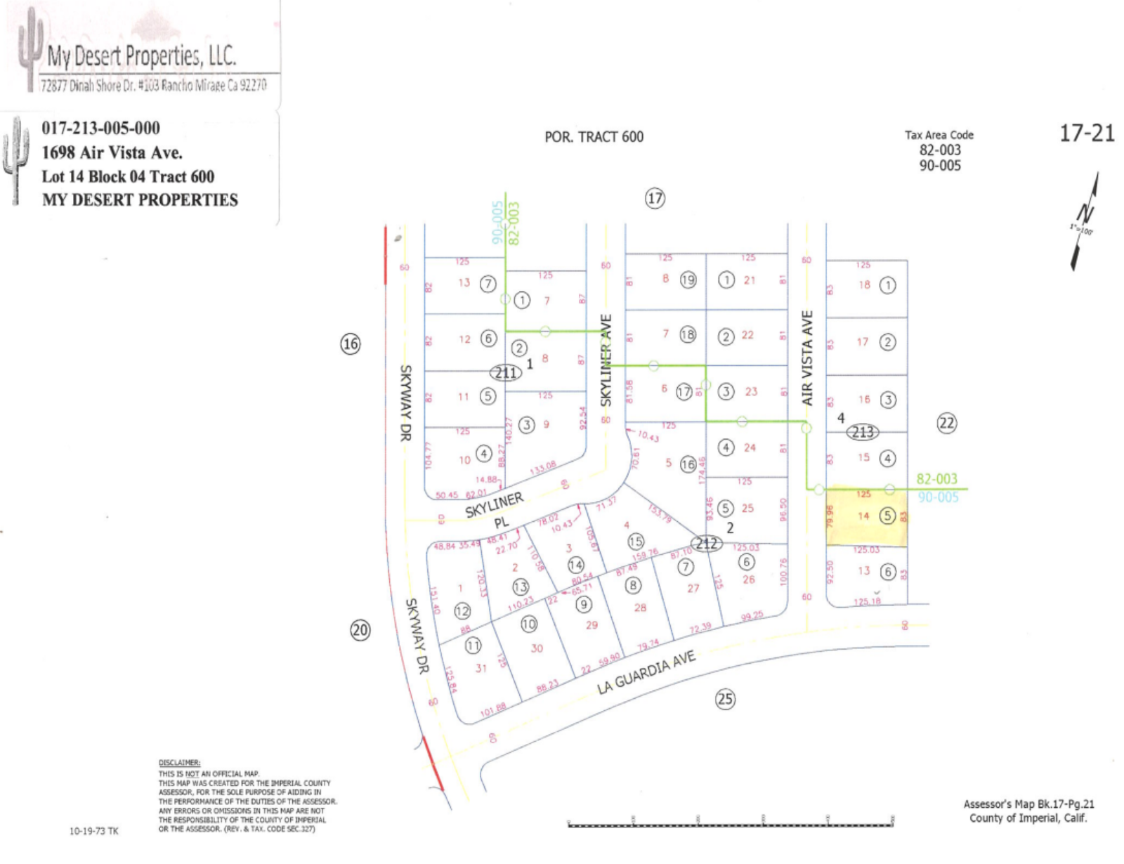 *NEW* WESTSIDE OF HIGHWAY 86 RESIDENTIAL LOT IN A QUIET AREA!! LOW MONTHLY PAYMENTS OF $125.00  1698 Air Vista Ave., Salton City, CA 92275  APN: 017-213-005-000 - Get Land Today