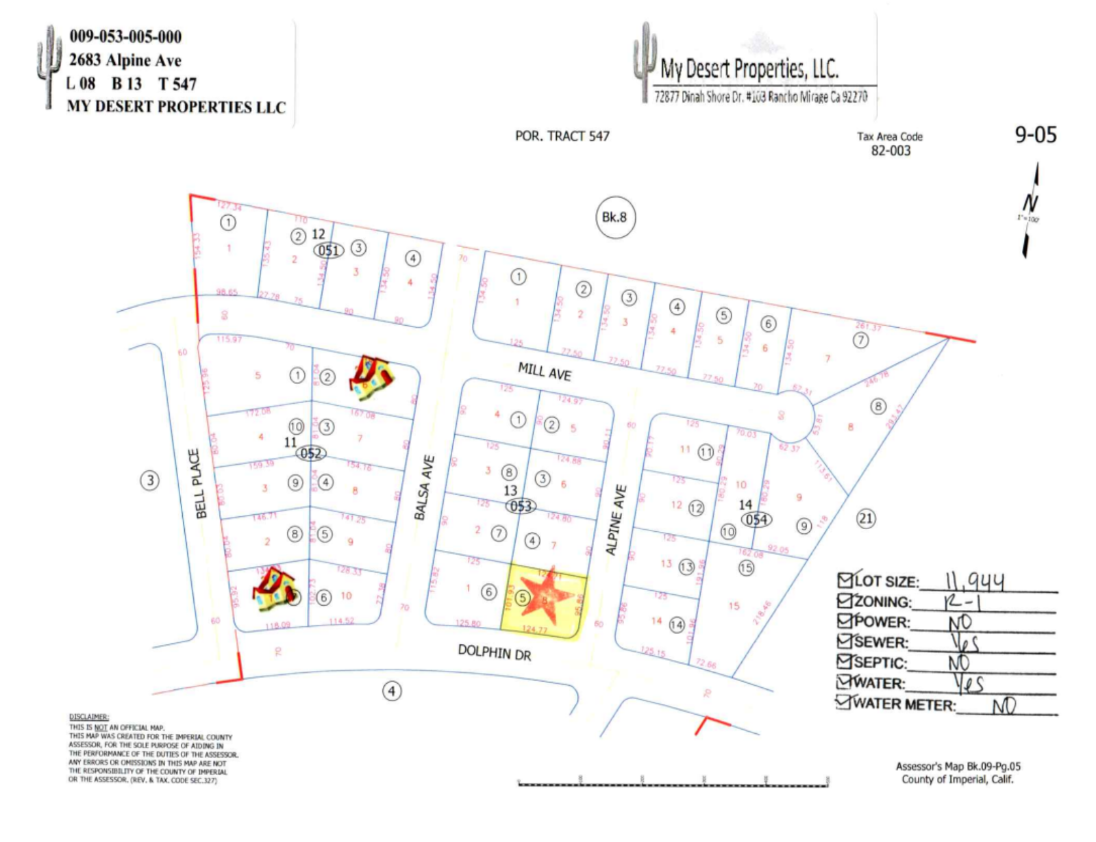 SOLD!! CORNER RESIDENTIAL LOT WITH A BEAUTIFUL VIEW OF THE LAKE AND THE MOUNTAINS!! LOW MONTHLY PAYMENTS OF $200.00  2683 Alpine Ave., Salton City, CA 92275 APN: 009-053-005-000 - Get Land Today