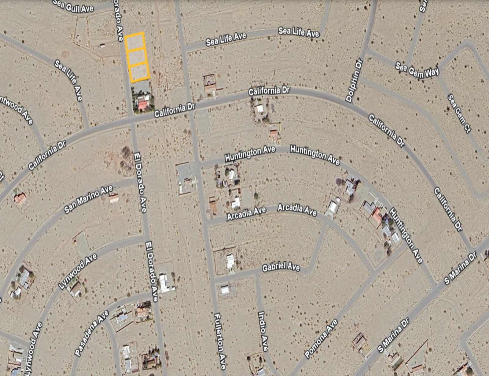 ASTONISHING 3 LOT COMBO IN A GREAT LOCATION NEAR HWY AND STORES!! LOW MONTHLY PAYMENTS OF $555.00  2398, 2394 & 2390 El Dorado Ave., Salton City, CA 92275 APN: 011-192-008-000, 011-192-009-000 & 011-192-010-000 - Get Land Today