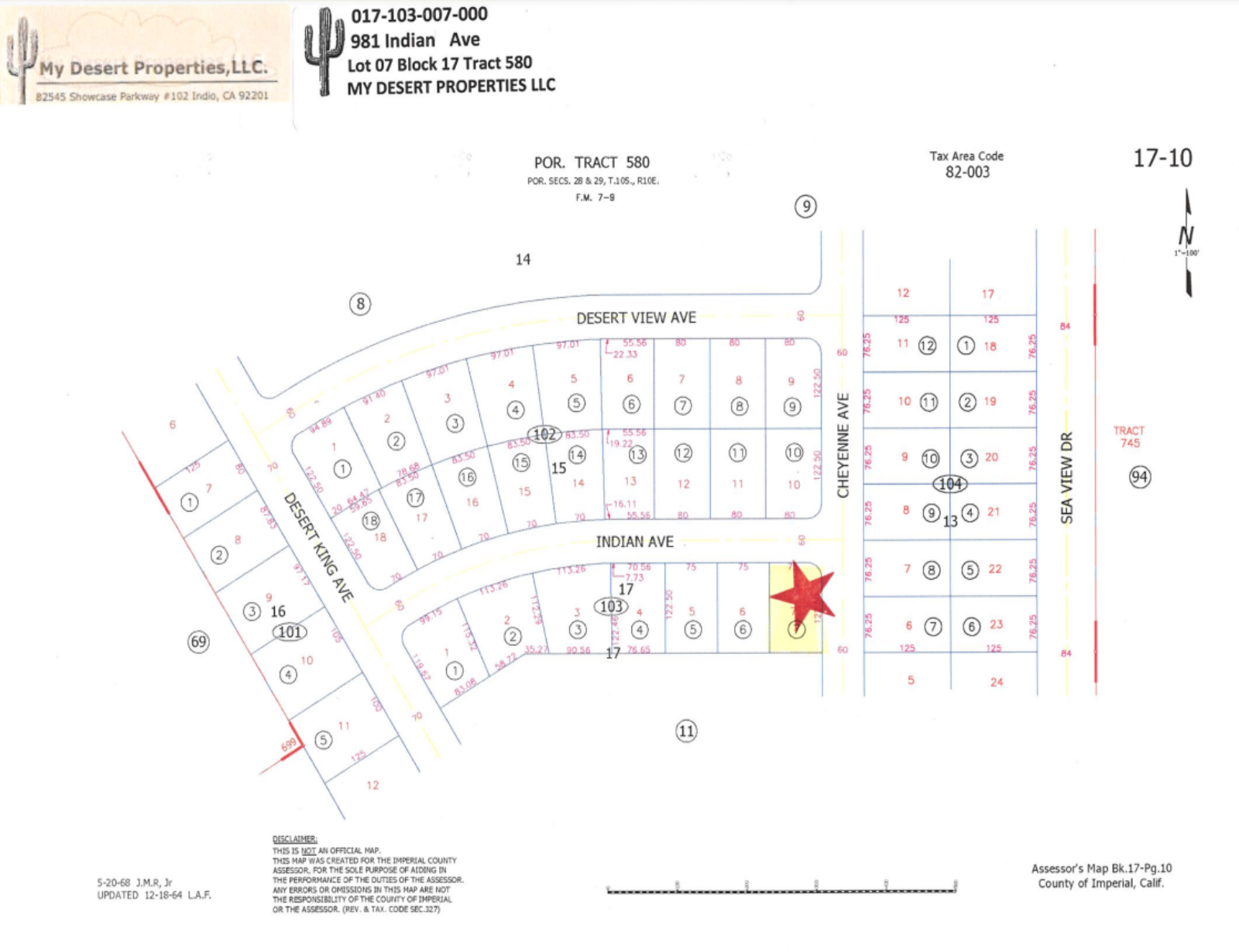 *NEW* CORNER RESIDENTIAL LOT IN A VERY PRIVATE AREA IN SALTON CITY!! LOW MONTHLY PAYMENTS OF $150.00  981 Indian Ave., Salton City, CA 92275  APN: 017-103-007-000 - Get Land Today