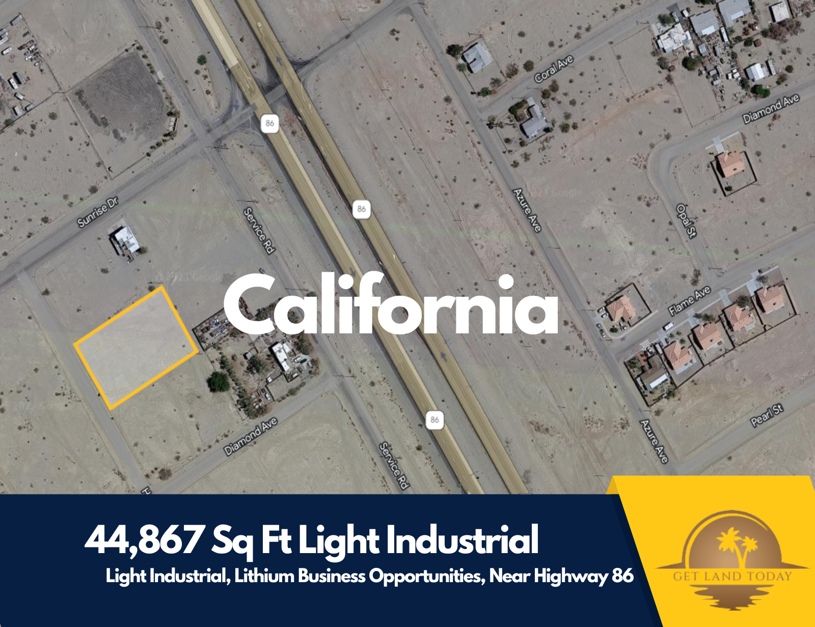 *NEW* LITHIUM VALLEY LOT!!  2204 Harding Ave., Salton City, CA 92275 APN: 014-064-005-000 - Get Land Today