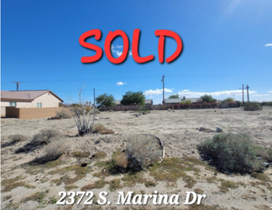 SOLD!! BEAUTIFUL RESIDENTIAL ON MAIN ROAD!! LOW MONTHLY PAYMENTS OF $225.00 2372 S. Marina Dr., Salton City, CA 92274 APN: 012-101-014-000