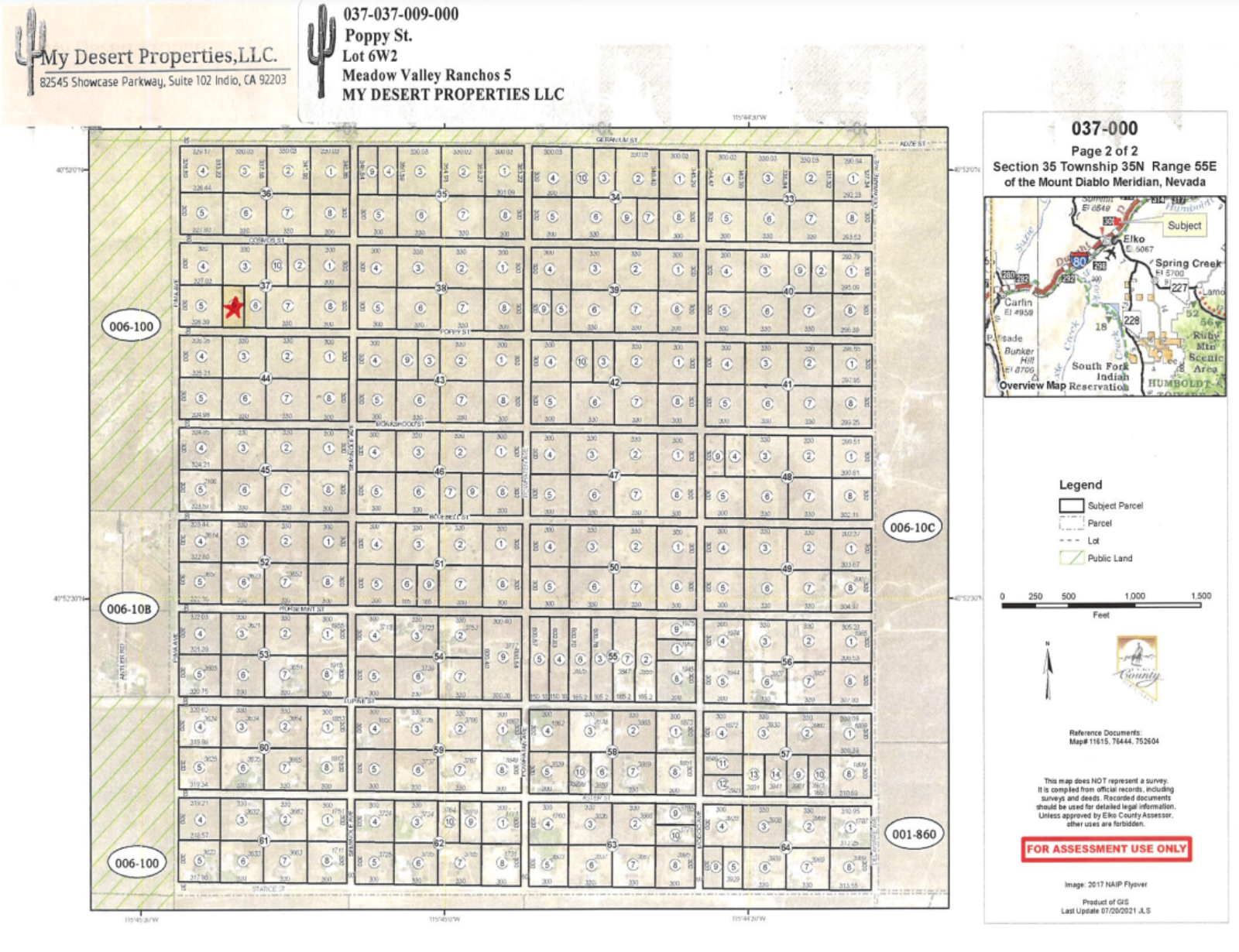 *NEW* OVERSIZED RESIDENTIAL LOT IN ELKO COUNTY!! LOW MONTHLY PAYMENTS OF $175.00 Poppy St., Elko, NV 89801 APN: 037-037-009 - Get Land Today