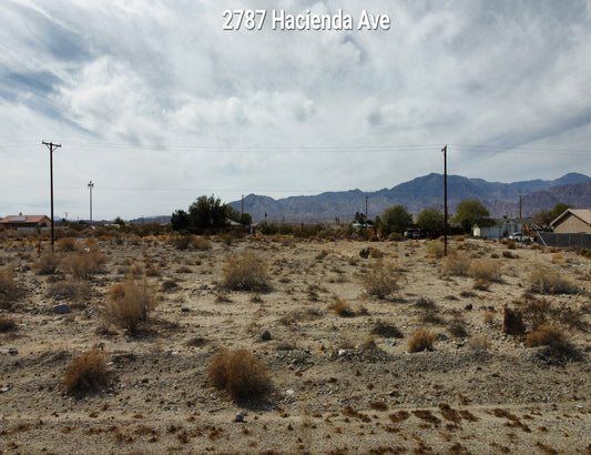 RESIDENTIAL LOT IN  VISTA DEL MAR CLOSE TO HIGHWAY 86!! LOW MONTHLY PAYMENTS OF $300.00  2787 Hacienda Ave., Salton City, CA 92275 APN: 007-613-016-000