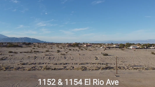 GREAT DOUBLE LOT IN A QUIET RESIDENTIAL AREA!! LOW MONTHLY PAYMENTS OF $500.00  1152 & 1154 El Rio Ave., Salton City, CA 92275  APN: 015-161-032-000 & 015-161-033-000