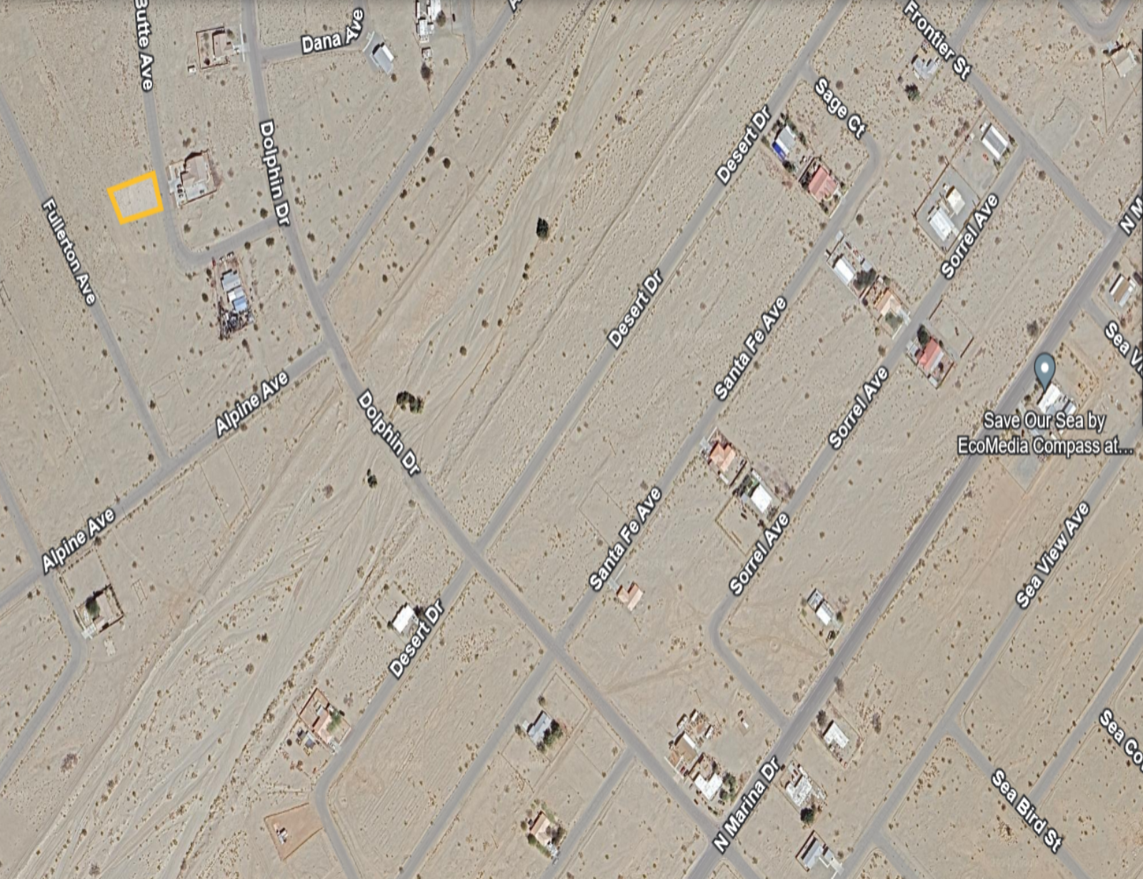STUNNING SCENERY RESIDENTIAL LOT NEAR MAIN STREET!! LOW MONTHLY PAYMENTS OF $175.00  2569 Butte Ave., Salton City, CA 92275 APN: 009-191-022-000