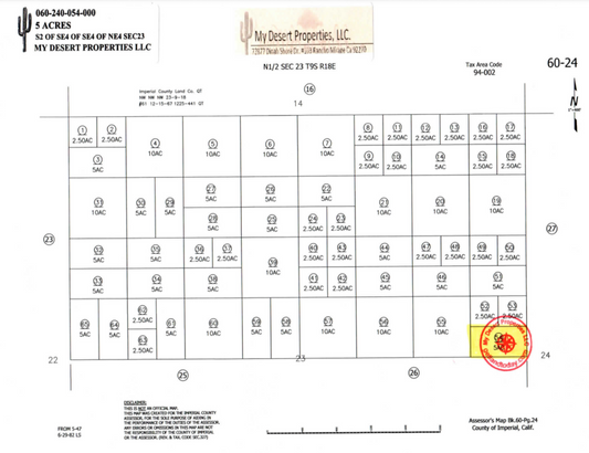 Your Own Piece of Paradise: Affordable Recreational Lot Near Palo Verde with Low Monthly Payments of $100/month! APN: 060-240-054-000 - Get Land Today