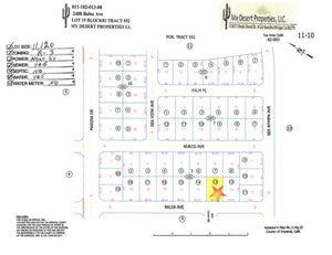 RESIDENTIAL LOT A FEW BLOCKS FROM HIGHWAY 86!! LOW MONTHLY PAYMENTS OF $325.00  2408 Balsa Ave., Salton City, CA 92275 APN: 011-102-013-000
