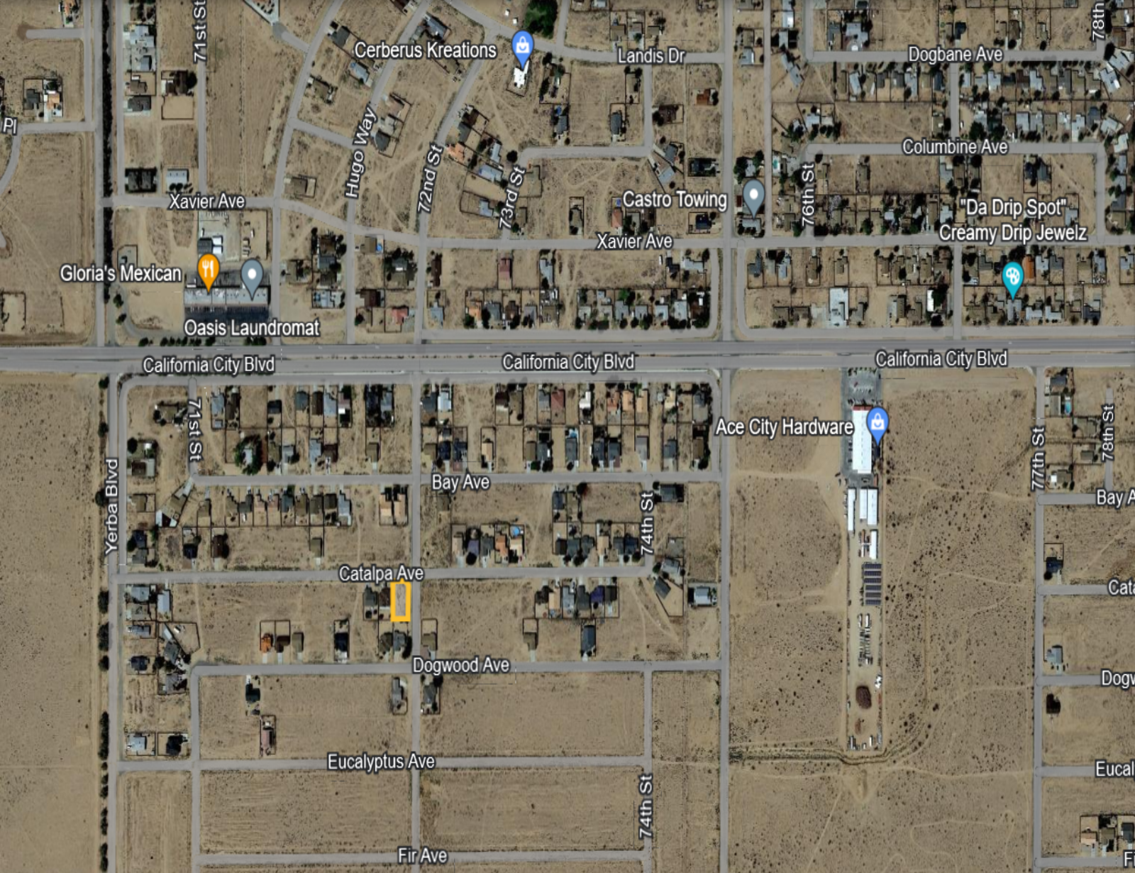 KERN COUNTY!! AMAZING CORNER LOT NEXT TO NEWER MODEL HOMES!! LOW MONTHLY PAYMENTS OF $275.00   Catalpa Ave. & 72nd St., California City, California APN: 211-191-26-00-7 - Get Land Today