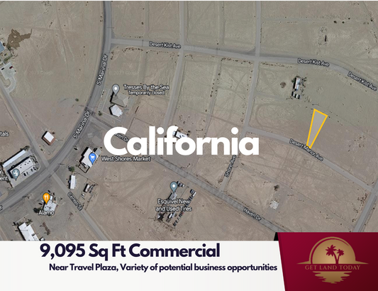 Top-Tier Commercial Lot Near Salton City Travel Plaza | Low Monthly Payment of $350 | 1160 Desert Manor Ave, Salton City, CA - APN: 015-351-021-000 - Get Land Today