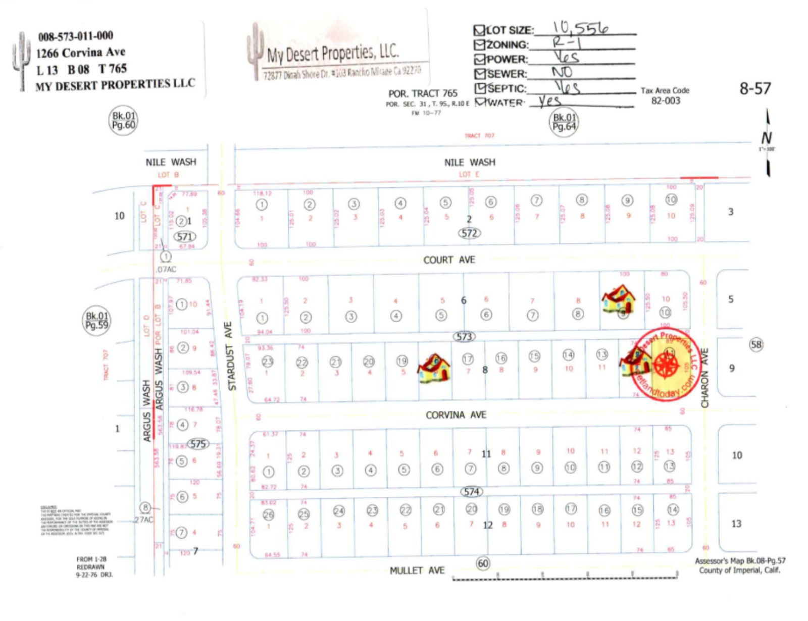 PRE-SALE STARTS 10/20/25!! EXCLUSIVE RESIDENTIAL LOT LOCATED IN VISTA DEL MAR NEAR NEWER HOMES!! LOW MONTHLY PAYMENTS OF  $ 300.00  1266 Corvina Ave., Salton City, CA 92274 APN: 008-573-011-000 - Get Land Today