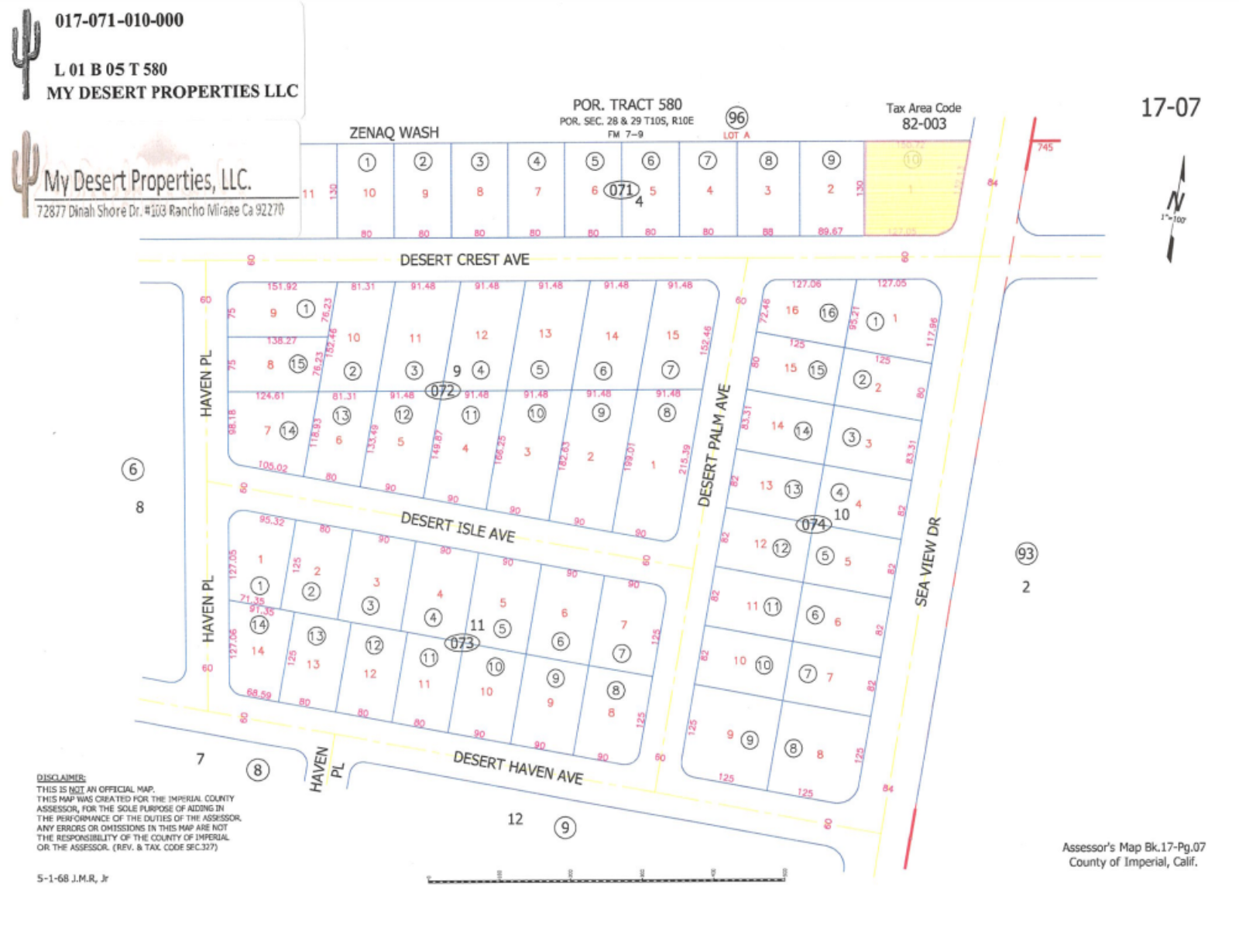 OVERSIZED CORNER RESIDENTIAL LOT IN A VERY PRIVATE AREA IN SALTON CITY!! LOW MONTHLY PAYMENTS OF $175.00  Desert Crest Ave and Seaview Dr., Salton City, CA 92275  APN: 017-071-010-000 - Get Land Today