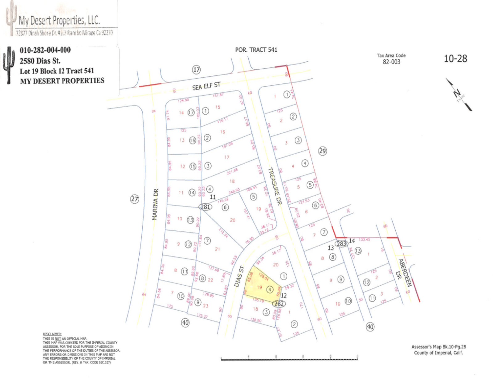 *NEW* RESIDENTIAL LOT WITH BEAUTIFUL LAKE AND MOUNTAINS SCENERY!!  LOW MONTHLY PAYMENT OF $175.00  2580 Dias St., Salton City, CA 92275 APN: 010-282-004-000 - Get Land Today