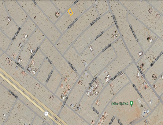 WATER METER ON LOT!! GREAT RESIDENTIAL LOT LOCATED NEAR STORES AND MAIN STREET!! LOW MONTHLY PAYMENTS OF $500.00  1259 Glendale Ave., Salton City, CA 92275 APN: 011-431-009-000