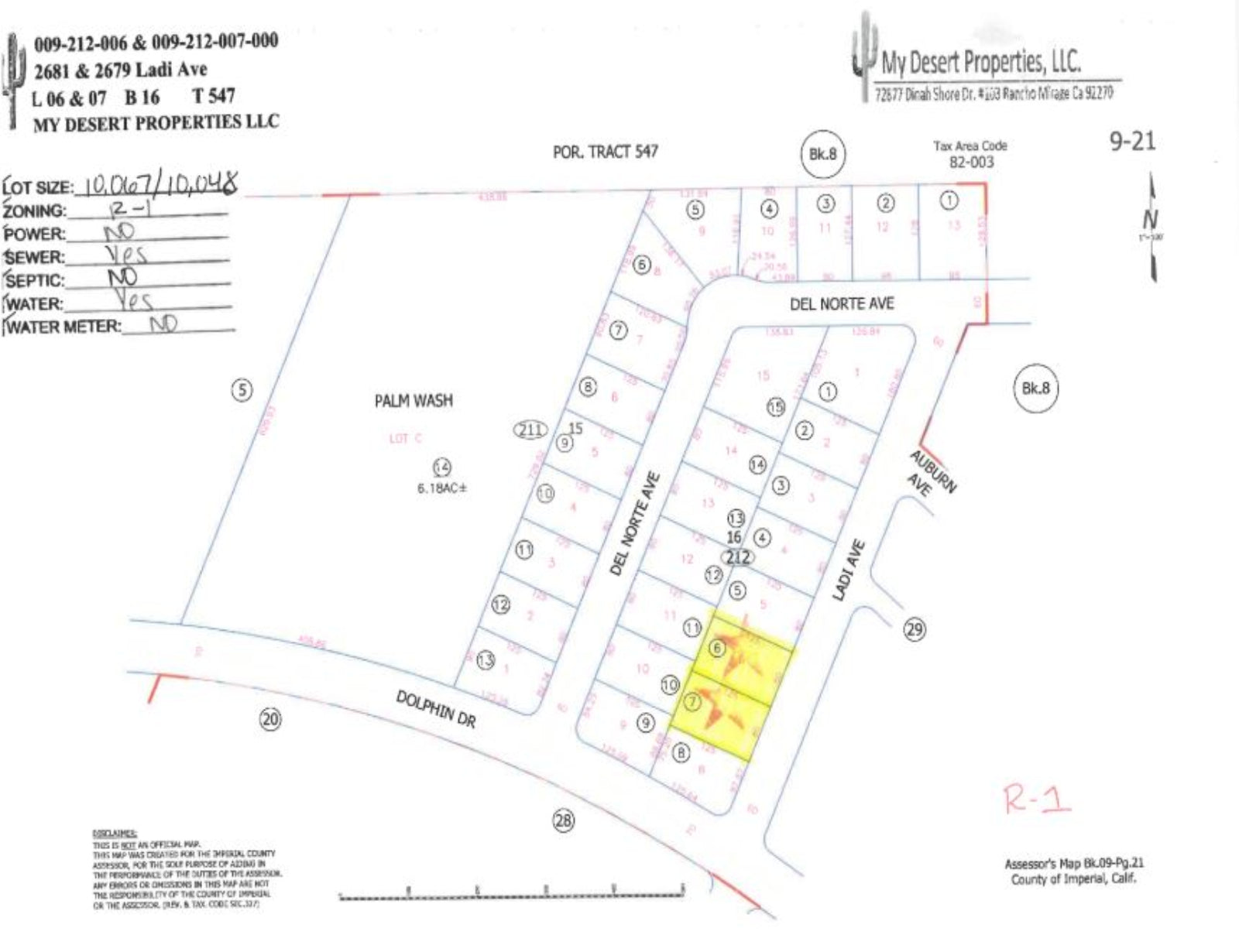 RESIDENTIAL COMBO LOCATED IN A VERY QUIET AREA IN SALTON CITY!! LOW MONTHLY PAYMENTS OF $400.00  2681 & 2679 Ladi Ave., Salton City, CA 92275 APN: 009-212-006-000 & 009-212-007-000