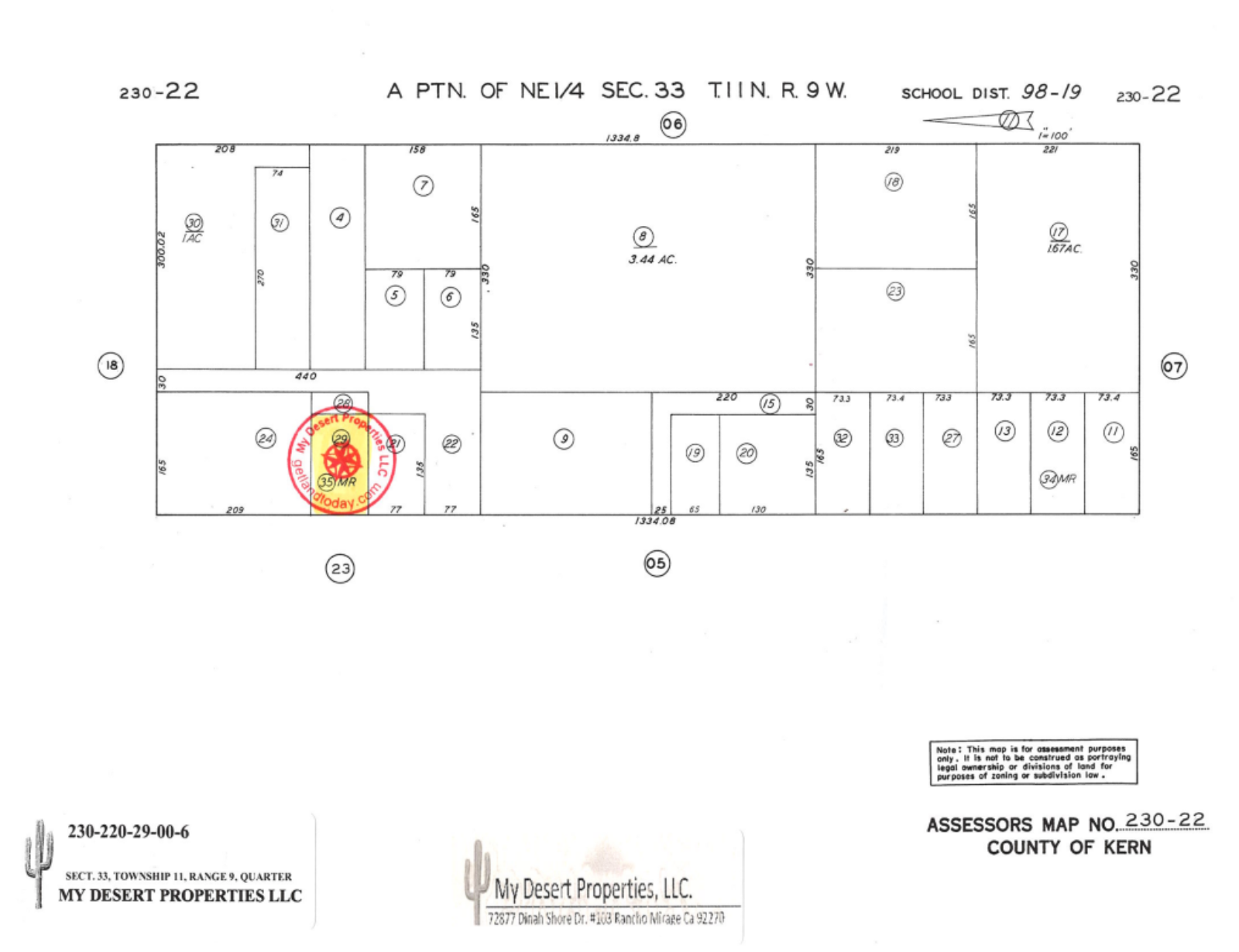 *NEW* KERN COUNTY!! AGRICULTURE LOT LOCATED NEAR HWY 58 AND CLAYMINE RD!! LOW MONTHLY PAYMENTS OF $500.00   Near Lorraine Ave., California City, California APN: 230-220-29-00-6 - Get Land Today