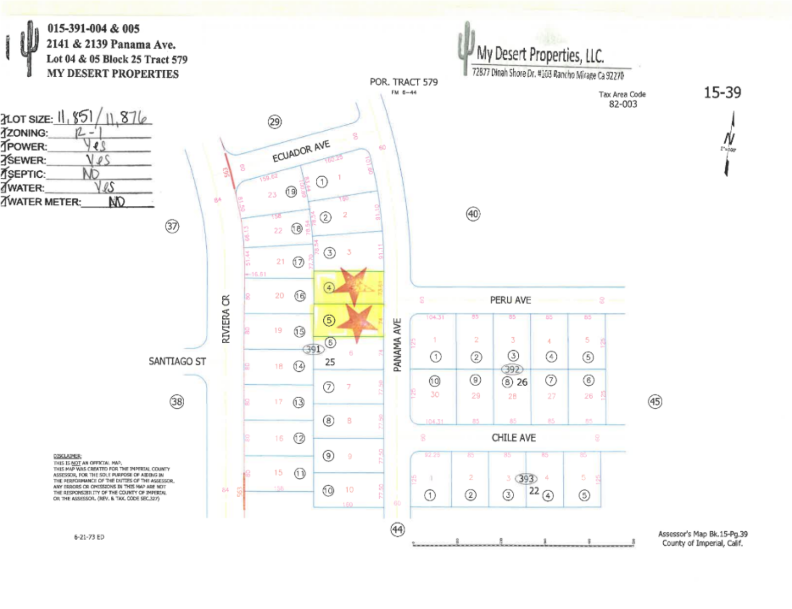 OVERSIZED COMBO LOCATED IN A VERY QUIET AREA IN SALTON CITY!! LOW MONTHLY PAYMENTS OF $400.00  2141 & 2139 Panama Ave., Salton City, CA 92275 APN: 015-391-004-000 & 015-391-005-000 - Get Land Today