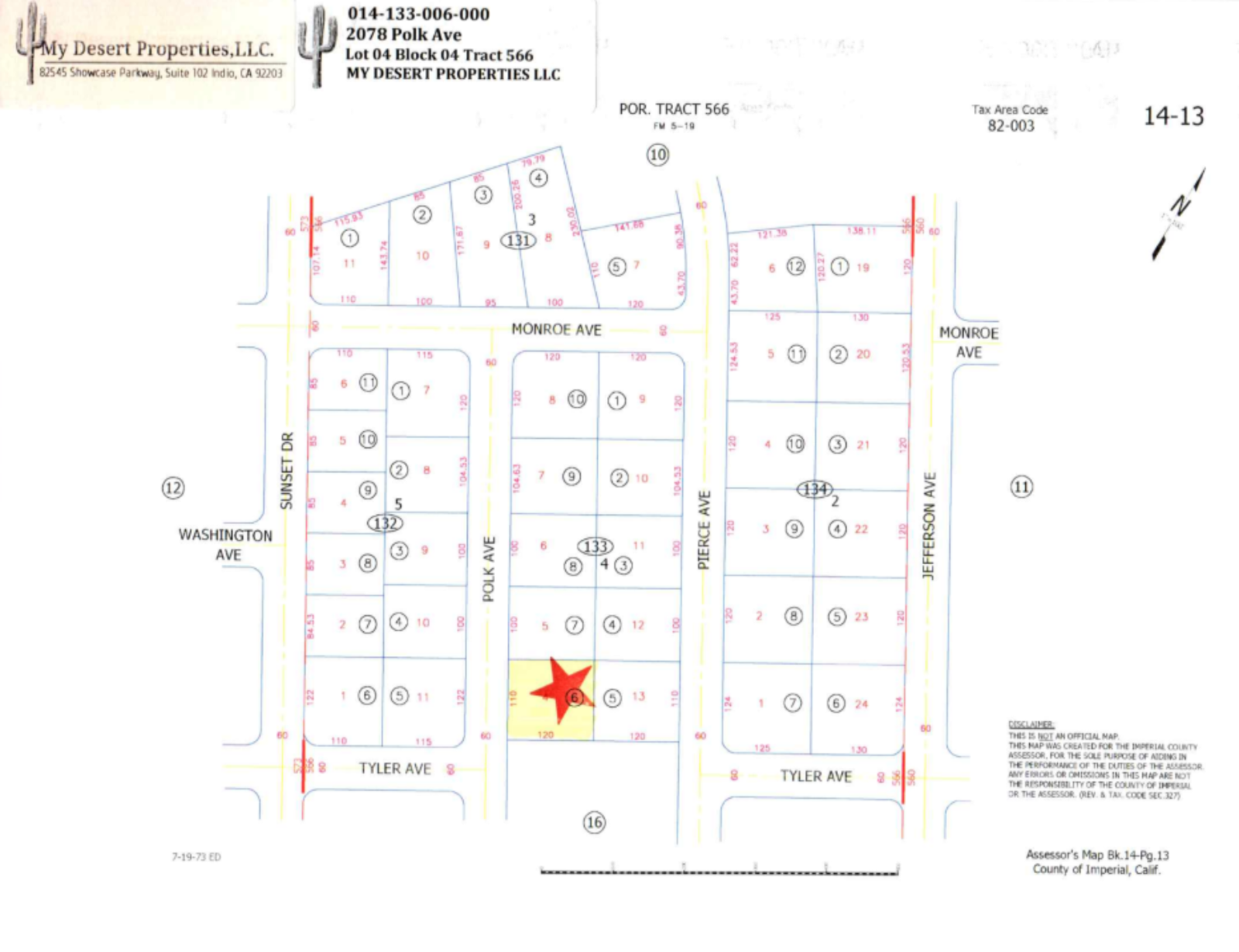 PRE-SALE STARTS 10/20/25!! AMAZING RESIDENTIAL LOT LOCATED ON THE WESTSIDE OF HWY86!! LOW MONTHLY PAYMENTS OF  $ 290.00  2078 Polk Ave., Salton City, CA 92274 APN: 014-133-006-000 - Get Land Today