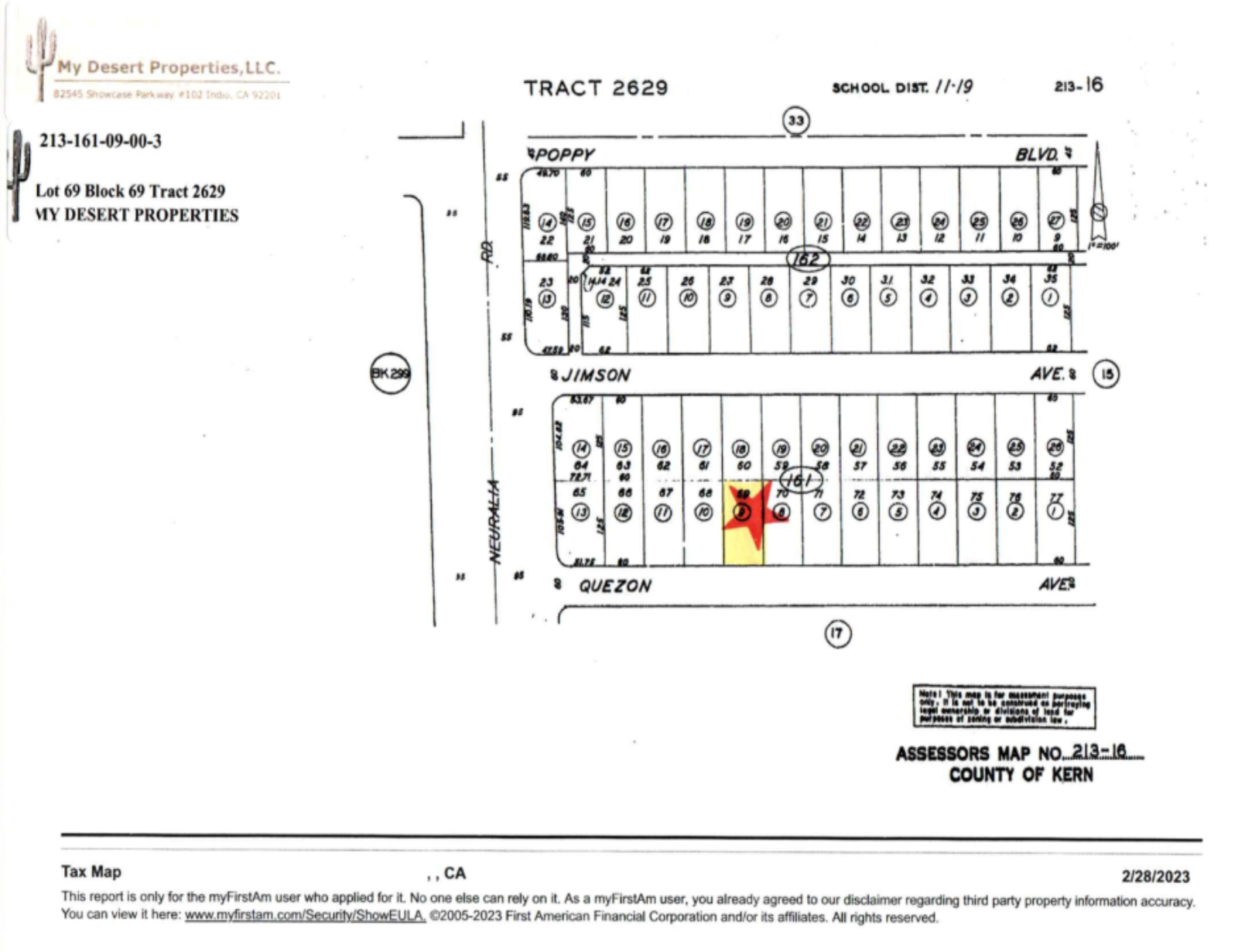 RESIDENTIAL LOT NEAR MAIN STREET WITH A BEAUTIFUL SCENERY!! LOW MONTHLY PAYMENTS OF $240.00   QUEZON AVE., CALIFORNIA CITY, CA 93505  APN: 213-161-09 - Get Land Today