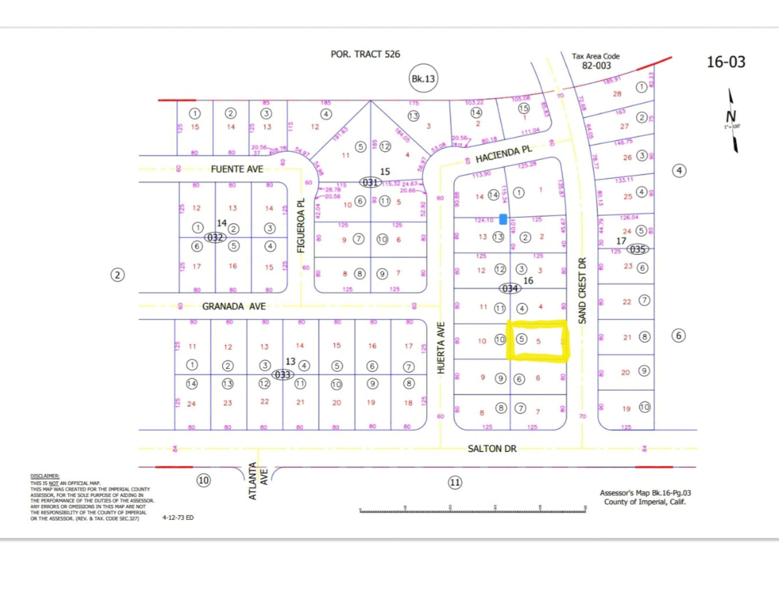 SOLD!! BEAUTIFUL RESIDENTIAL LOT IN A VERY QUIET AREA IN SALTON CITY!! LOW MONTHLY PAYMENTS OF $100.00  2119 Sand Crest Ave., Salton City, CA 92275 APN: 016-034-005-000 - Get Land Today