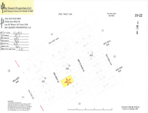 RESIDENTIAL LOT WITH AMAZING SCENERY NEAR SCHOOLS!! LOW MONTHLY PAYMENTS OF $225.00  2536 Sea Mist Ave., Salton City, CA 92275 APN: 010-222-010-000