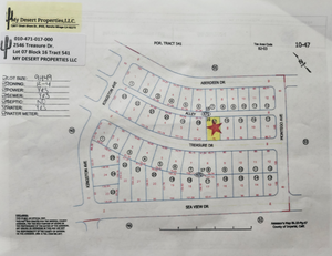 NEW!! RESIDENTIAL LOT 2 BLOCKS FROM LAKE, AMAZING SCENERY!! LOW MONTHLY PAYMENTS OF $175.00  2546 Treasure Dr., Salton City, CA 92275 APN: 010-471-017-000