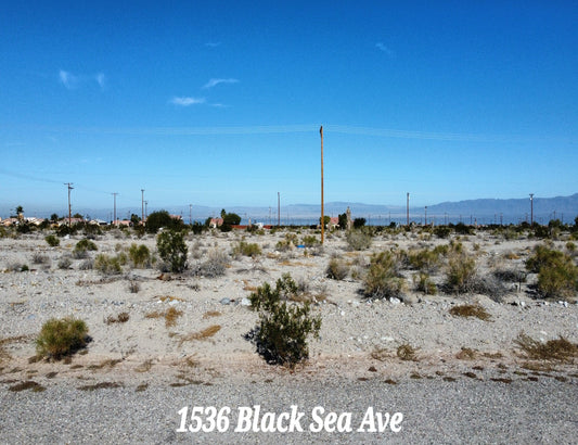 GREAT RESIDENTIAL LOT IN VISTA DEL MAR WITH BEAUTIFUL SCENERY!! LOW MONTHLY PAYMENTS OF $225.00  1536 Black Sea Ave., Salton City, CA 92275 APN: 007-522-025-000 - Get Land Today