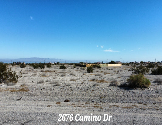 BEAUTIFUL RESIDENTIAL LOT WITH  DELIGHTFUL SCENERY!! LOW MONTHLY PAYMENTS OF $175.00 2676 Camino Ave., Salton City, CA 92275 APN: 009-014-002-000 - Get Land Today