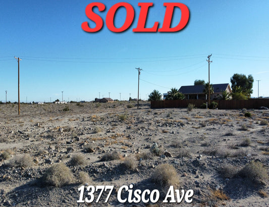 SOLD!! BEAUTIFUL RESIDENTIAL LOT WITH  DELIGHTFUL SCENERY BEHIND A NEWER MODEL HOME!! LOW MONTHLY PAYMENTS OF $175.00 1377 Cisco Ave., Salton City, CA 92275 APN: 009-093-009-000 - Get Land Today