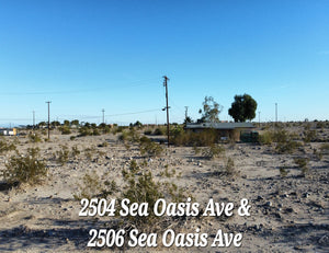 BEAUTIFUL COMBO LOT LOCATED A FEW BLOCK FROM ELEMENTARY SCHOOL!!  LOW MONTHLY PAYMENT OF $400.00  2504 & 2506 Sea Oasis Ave., Salton City, CA 92275 APN: 009-423-015-000 & 009-423-016-000 - Get Land Today