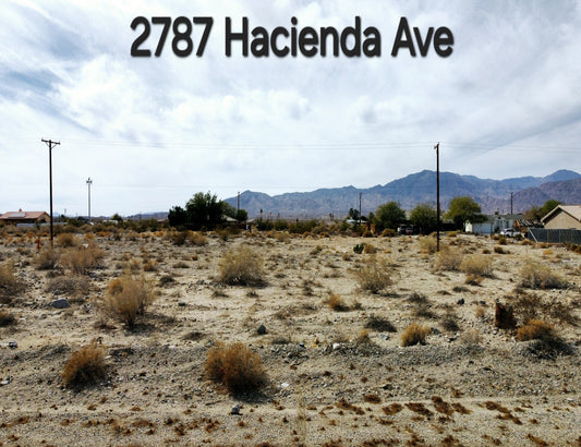 RESIDENTIAL LOT IN  VISTA DEL MAR CLOSE TO HIGHWAY 86!! LOW MONTHLY PAYMENTS OF $300.00  2787 Hacienda Ave., Salton City, CA 92275 APN: 007-613-016-000