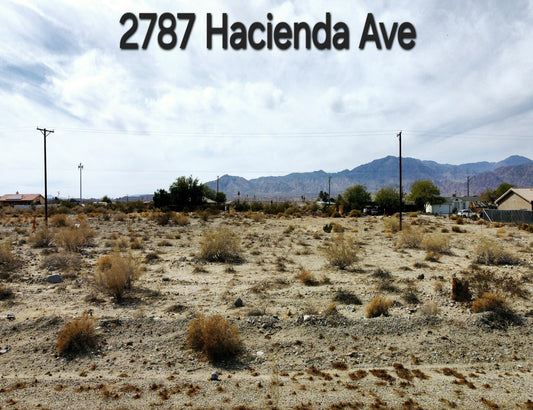 RESIDENTIAL LOT IN  VISTA DEL MAR CLOSE TO HIGHWAY 86!! LOW MONTHLY PAYMENTS OF $300.00  2787 Hacienda Ave., Salton City, CA 92275 APN: 007-613-016-000