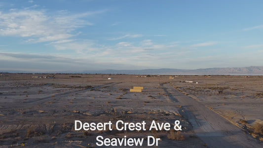 OVERSIZED CORNER RESIDENTIAL LOT IN A VERY PRIVATE AREA IN SALTON CITY!! LOW MONTHLY PAYMENTS OF $185.00  Desert Crest Ave and Seaview Dr., Salton City, CA 92275  APN: 017-071-010-000