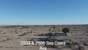 BEAUTIFUL COMBO LOT LOCATED A FEW BLOCK FROM ELEMENTARY SCHOOL!!  LOW MONTHLY PAYMENT OF $500.00  2504 & 2506 Sea Oasis Ave., Salton City, CA 92275 APN: 009-423-015-000 & 009-423-016-000