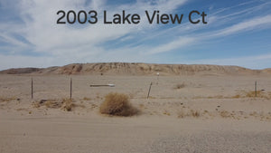 RESIDENTIAL LOT WITH BEAUTIFUL SCENERY, PERFECT LOCATION!! LOW MONTHLY PAYMENTS OF $300.00  2003 Lake View Ct., Salton City, CA 92275 APN: 007-311-006-000