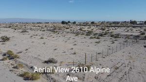 PARTIALLY FENCED RESIDENTIAL LOT WITH BEAUTIFUL SCENERY!! LOW MONTHLY PAYMENTS OF $200.00  2610 Alpine Ave., Salton City, CA 92275 APN: 009-122-013-000