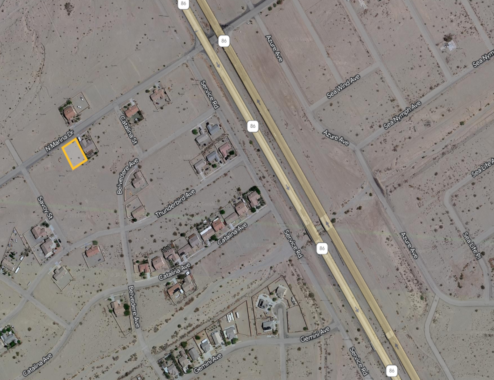 *NEW* PRIME LOT ON MAIN STREET NEXT TO NEWER MODEL HOME!! LOW MONTHLY PAYMENTS OF $400.00  1457 N. Marina Dr., Salton City, CA 92275 APN: 007-094-003-000 - Get Land Today
